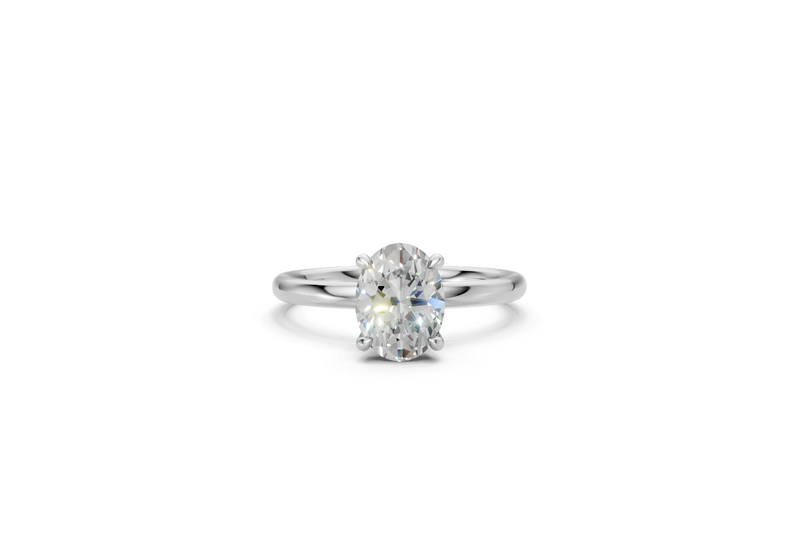 Oval-Cut Solitaire Ring