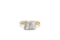 Emerald & Pear Toi Et Moi Ring