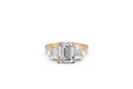 Emerald-Cut & Princess Trilogy Ring