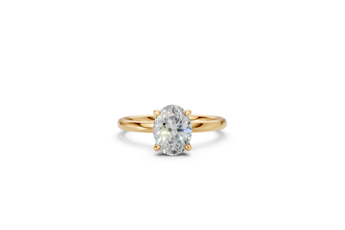 Oval-Cut Solitaire Ring