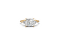 Princess-Cut & Trillion Trilogy Ring