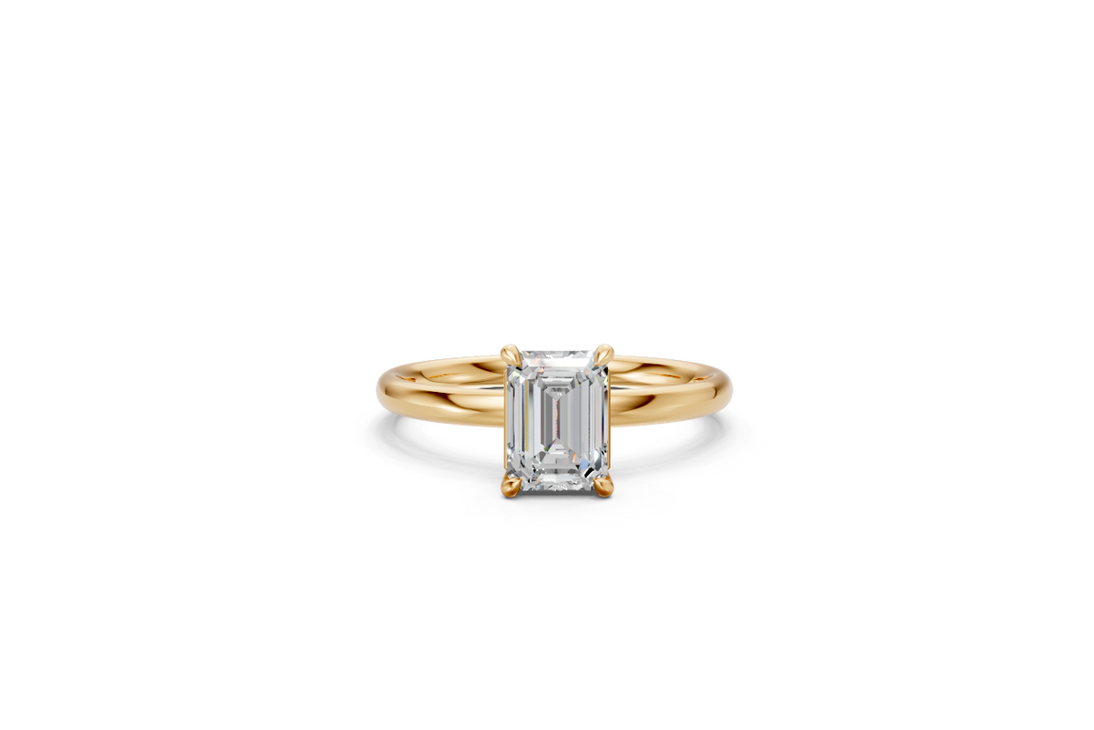 Emerald-Cut Solitaire Ring