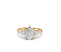 Pear-Cut & Heart Diamond Trilogy Ring