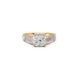 Cushion-Cut Diamond Vintage Ring