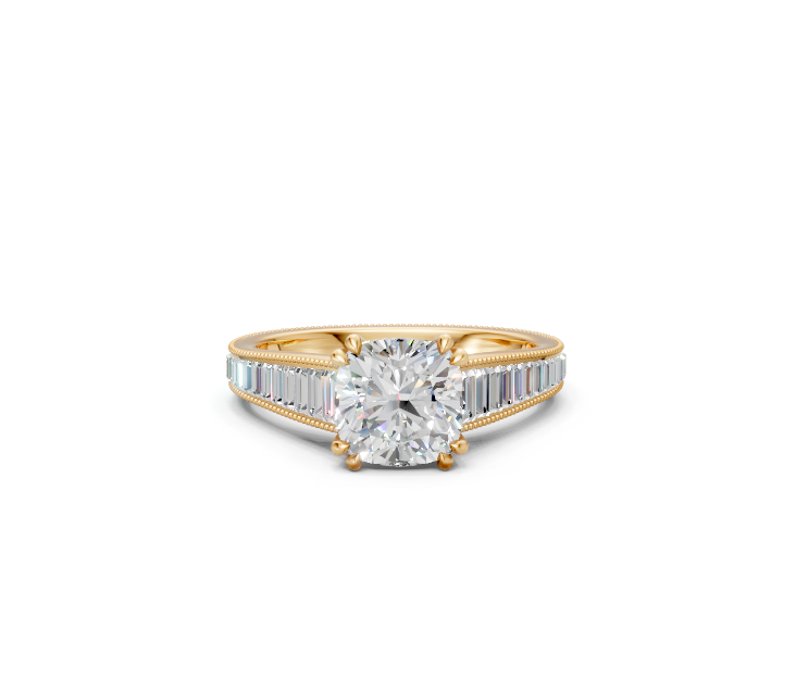 Cushion-Cut Diamond Vintage Ring