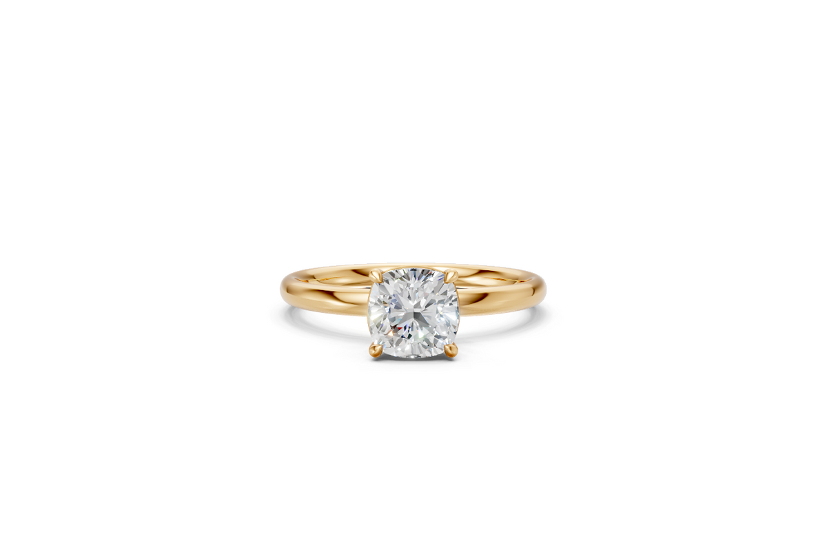 Cushion-Cut Solitaire Ring
