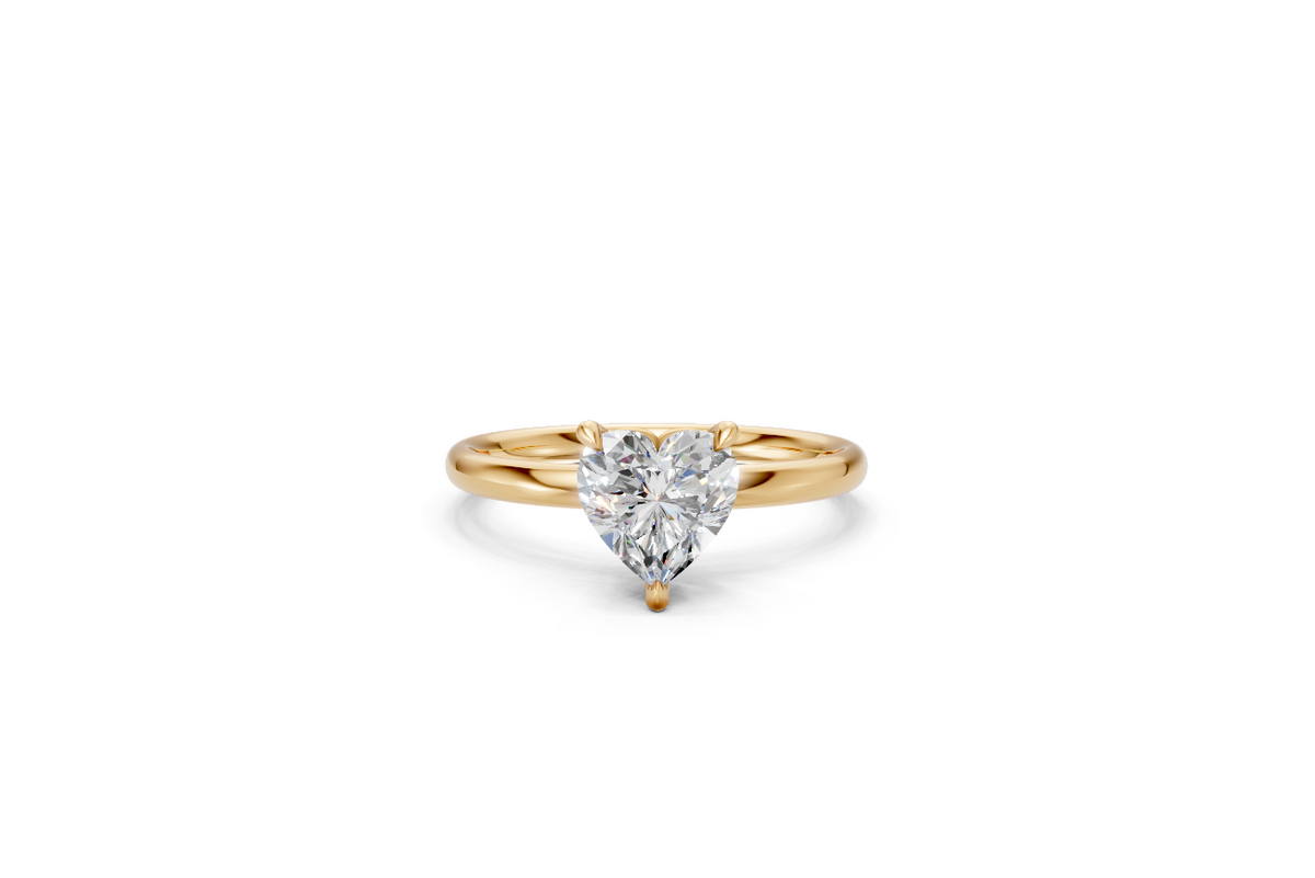 Heart-Cut Solitaire Ring