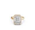 Emerald Halo Diamond Ring
