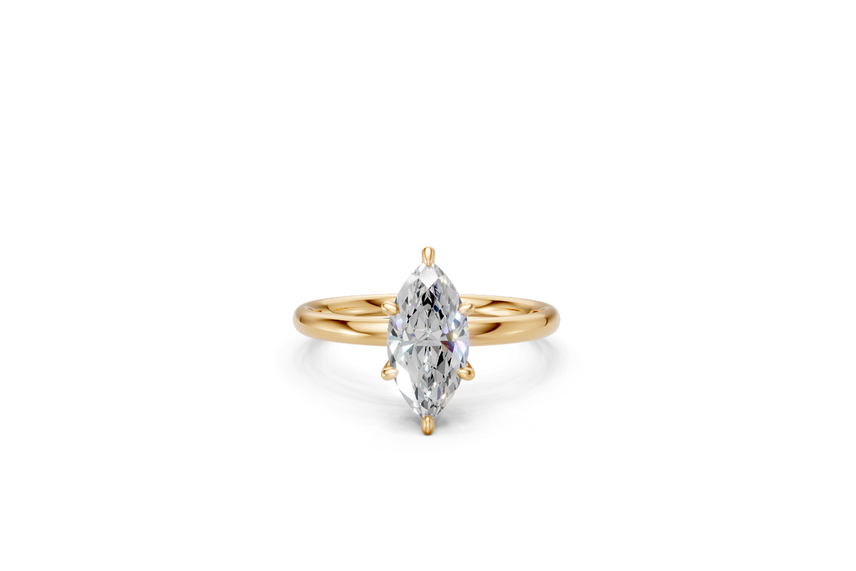 Marquise-Cut Solitaire Ring