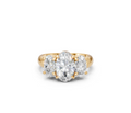 Oval-Cut Diamond Trilogy Ring