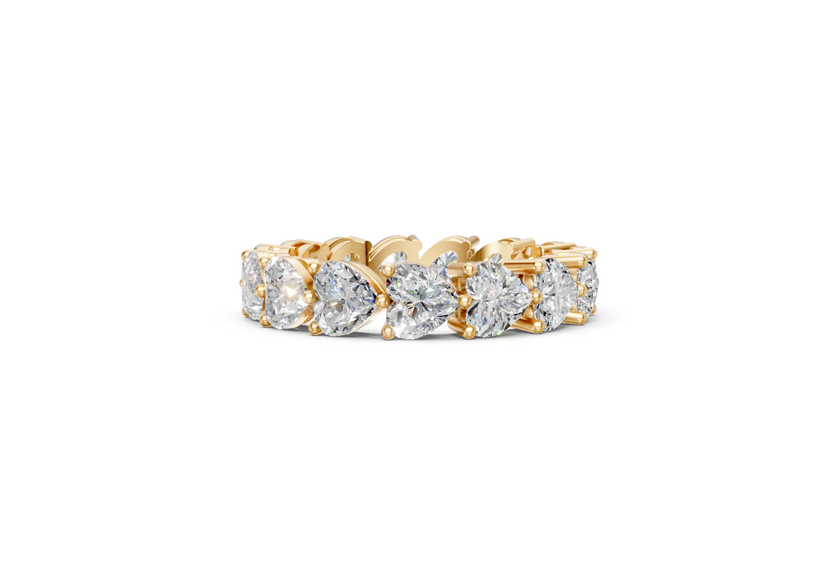 Heart-Shaped Diamond Eternity Ring