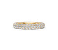 Pavé Set Round-Cut Diamonds Wedding Band