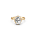 Oval-Cut Halo Diamond Ring