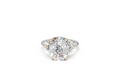 Two-Tone Elongated Cushion & Half Moon Trilogy Ring