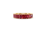 Emerald-Cut Ruby Eternity Ring