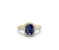 Cushion-Cut Sapphire Vintage Ring