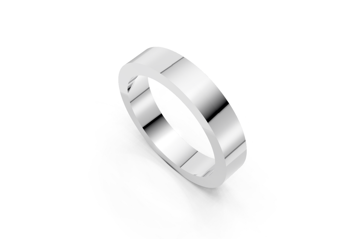 Men’s Classic Flat Wedding Band