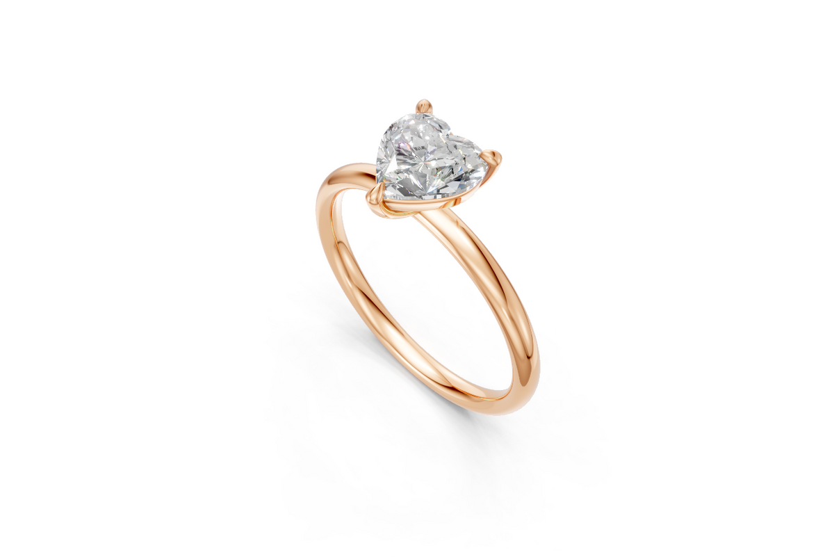 Heart-Cut Solitaire Ring