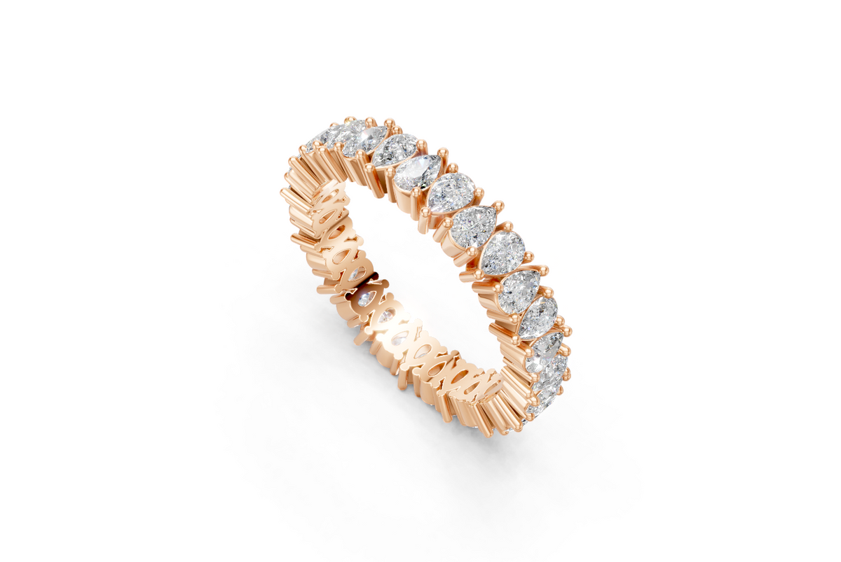 Pear-Cut Diamond Eternity Ring