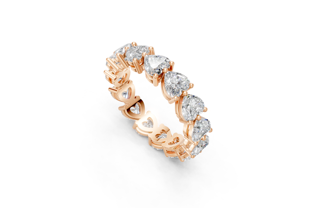 Heart-Shaped Diamond Eternity Ring