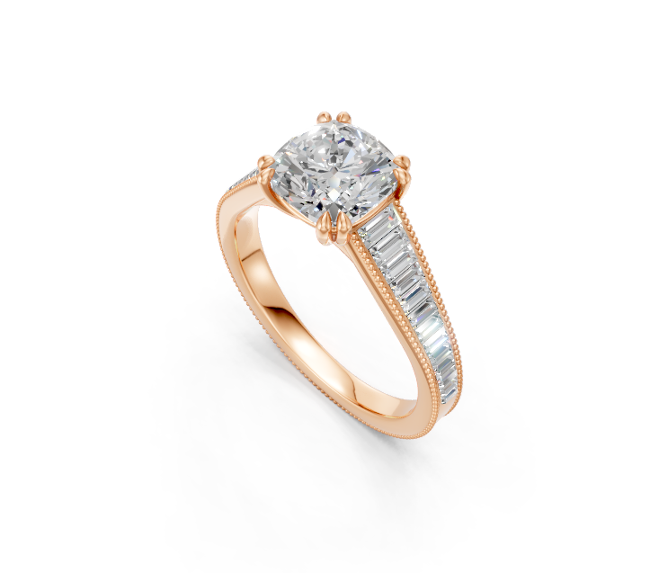 Cushion-Cut Diamond Vintage Ring