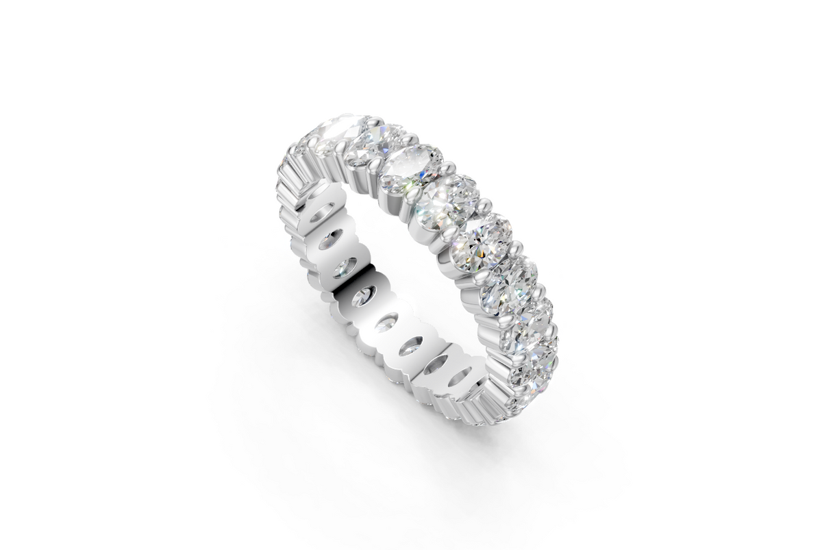 Oval-Cut Diamond Eternity Ring