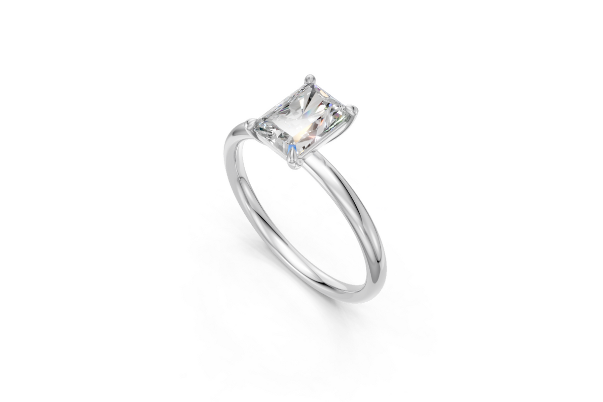 Radiant-Cut Solitaire Ring