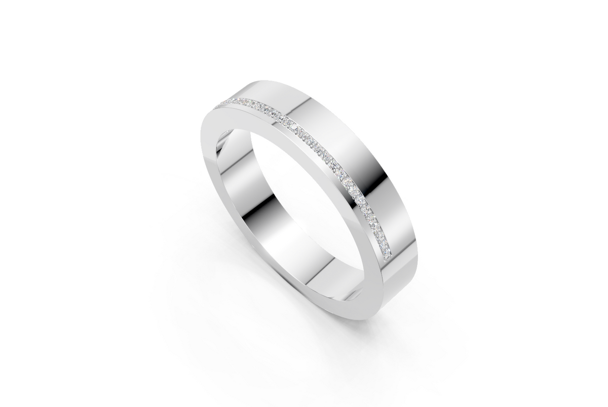 Men’s Diamond-Set Wedding Band