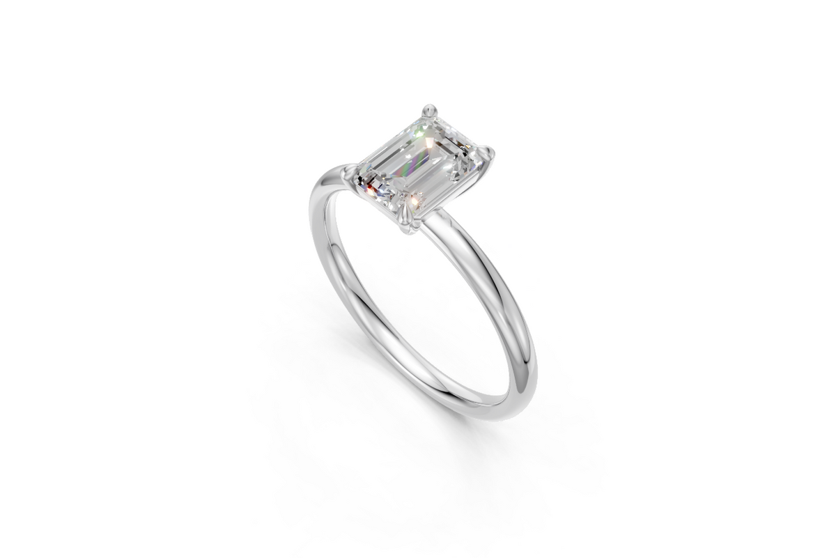Emerald-Cut Solitaire Ring