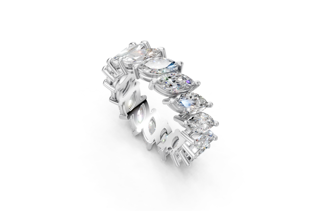 Marquise-Cut Diamond Eternity Ring