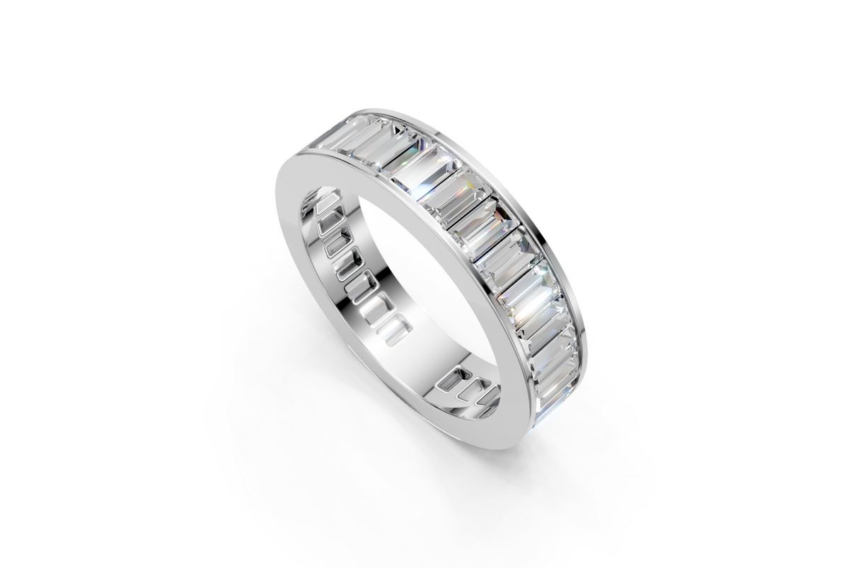Channel-Set Baguette Diamond Eternity Ring