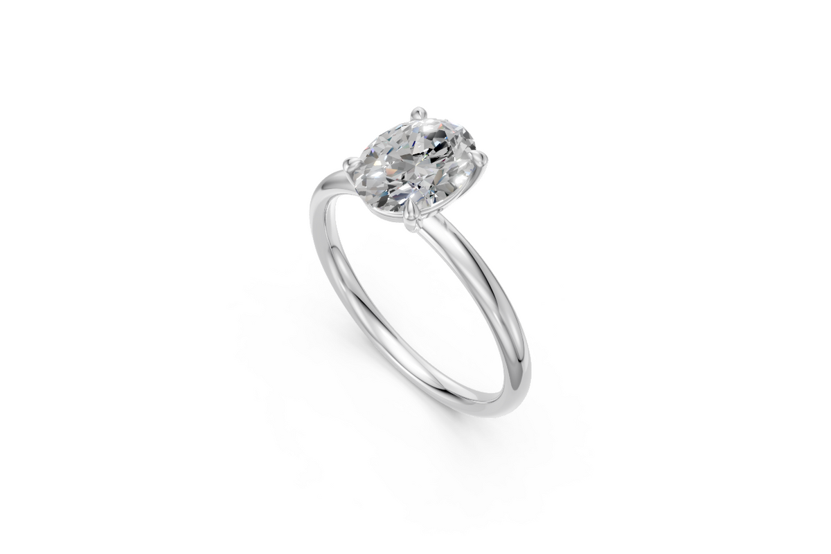 Oval-Cut Solitaire Ring