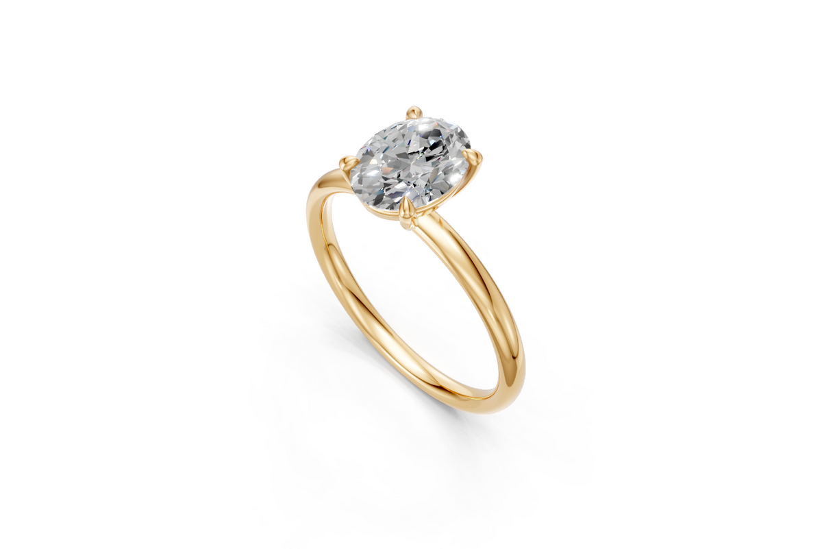 Oval-Cut Solitaire Ring
