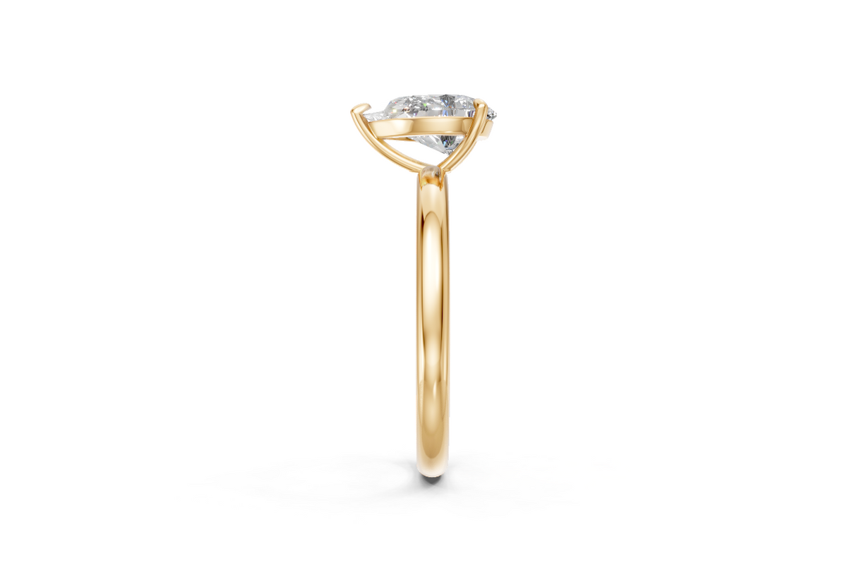 Pear-Cut Solitaire Ring