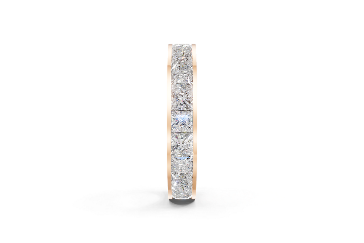 Channel-Set Princess Diamond Eternity Ring