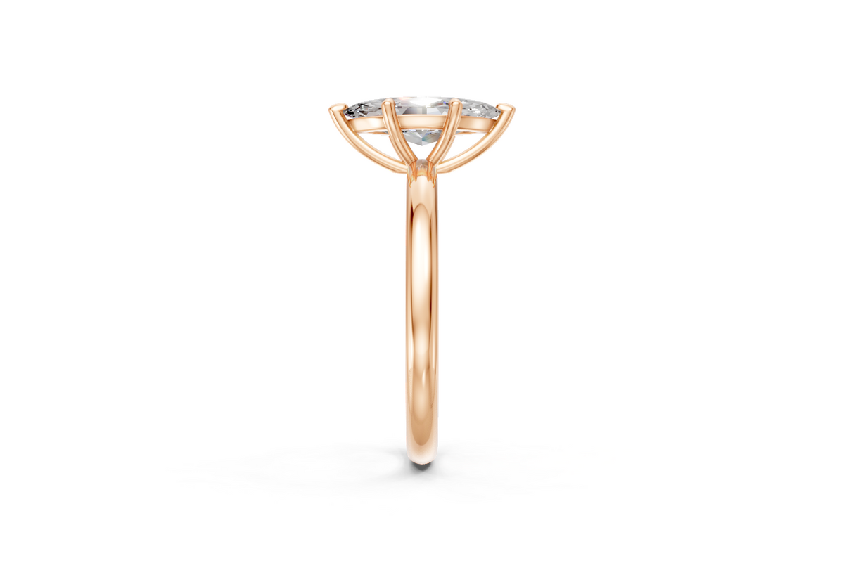 Marquise-Cut Solitaire Ring