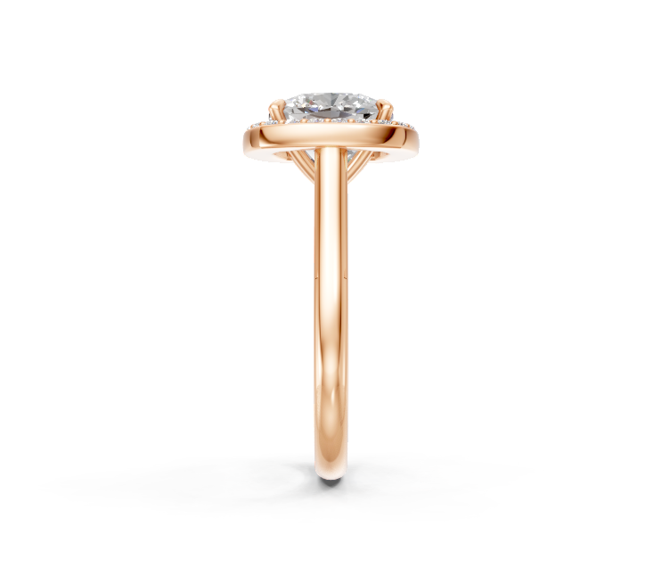 Cushion-Cut Halo Diamond Ring