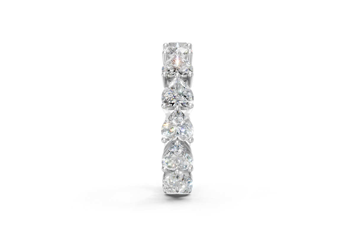 Heart-Shaped Diamond Eternity Ring