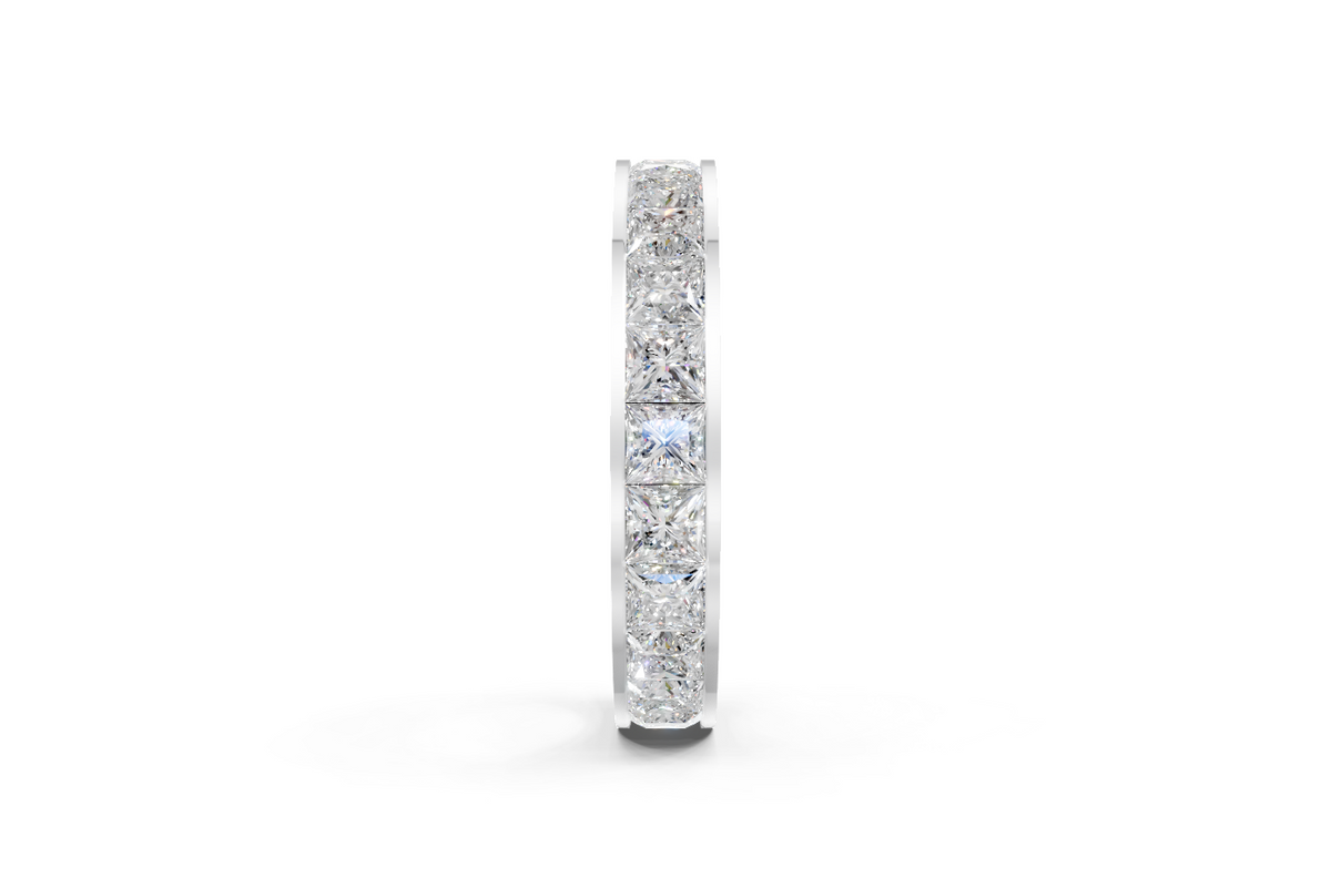 Channel-Set Princess Diamond Eternity Ring