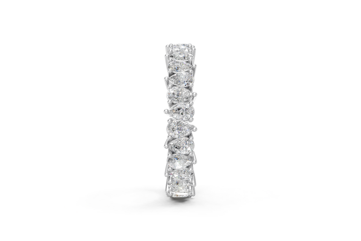 Pear-Cut Diamond Eternity Ring