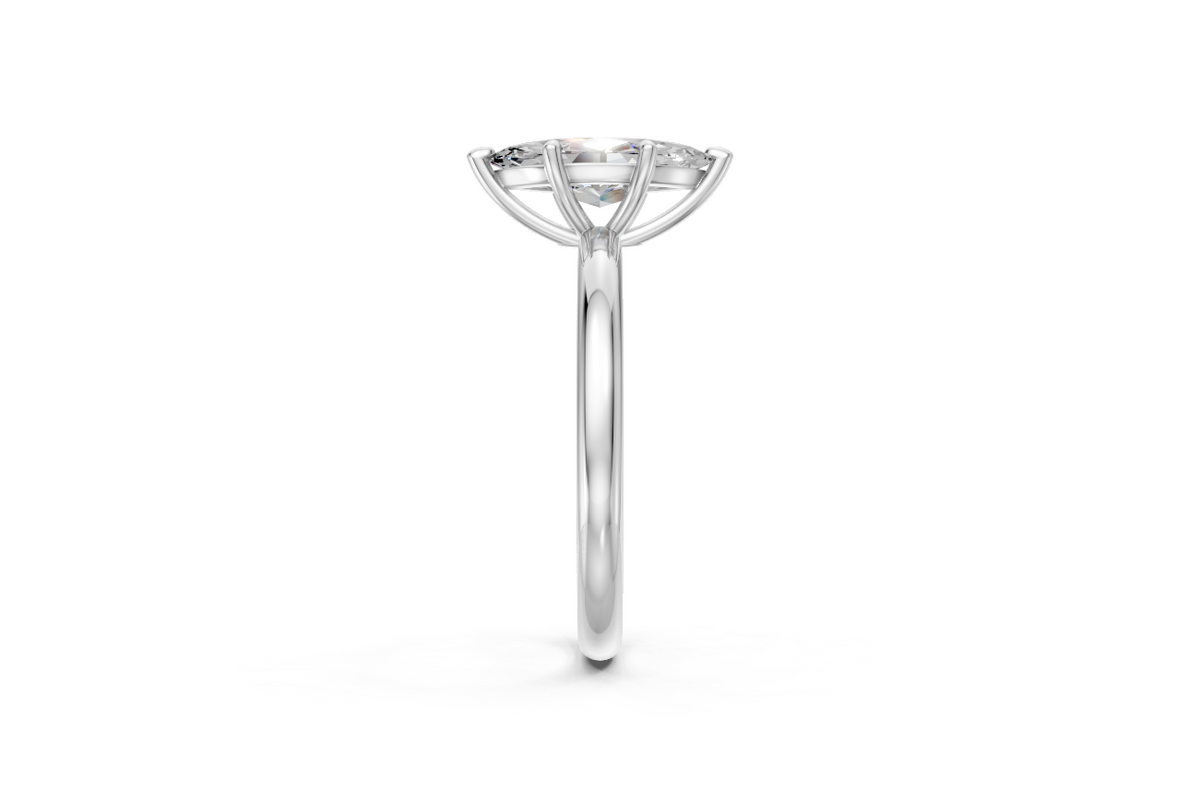 Marquise-Cut Solitaire Ring