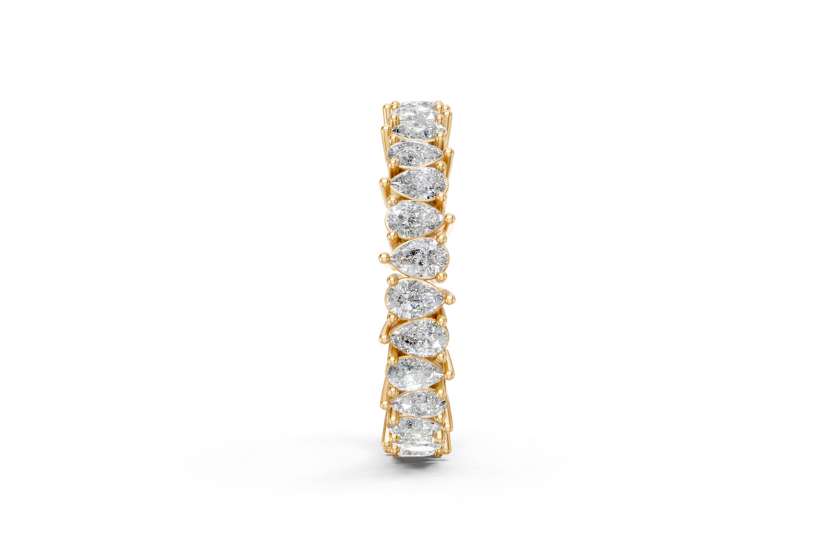 Pear-Cut Diamond Eternity Ring