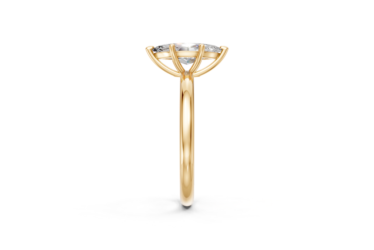 Marquise-Cut Solitaire Ring