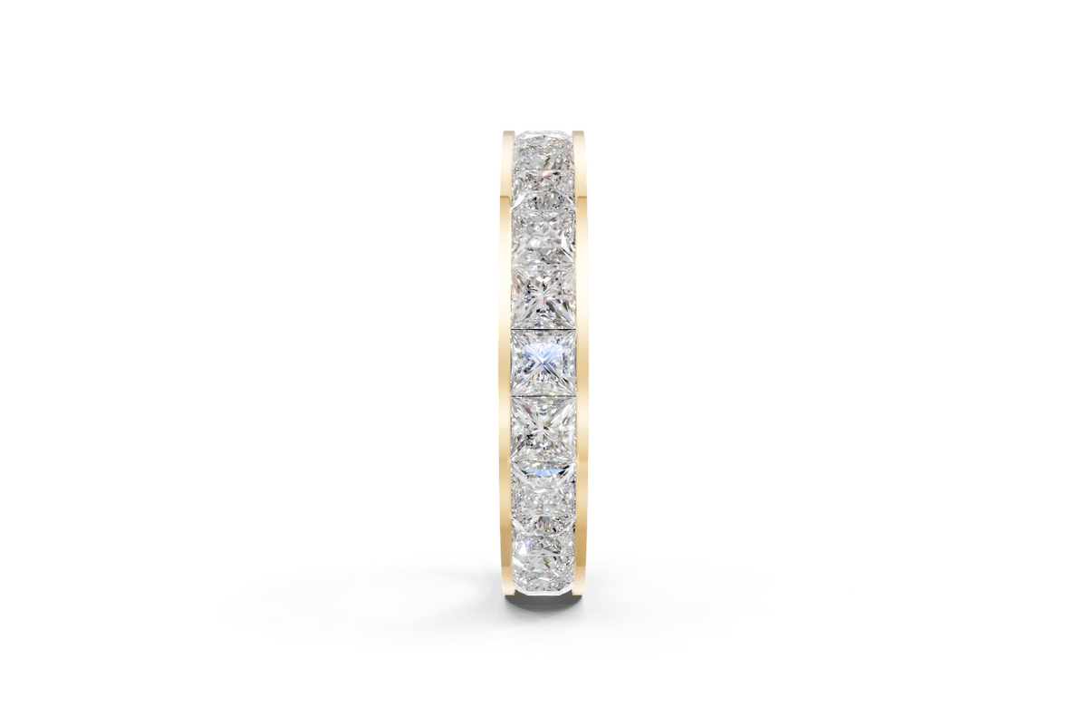 Channel-Set Princess Diamond Eternity Ring