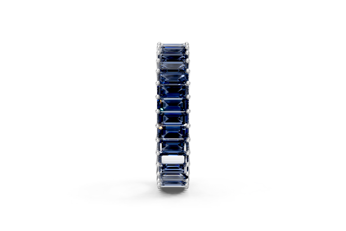 Emerald-Cut Sapphire Eternity Ring