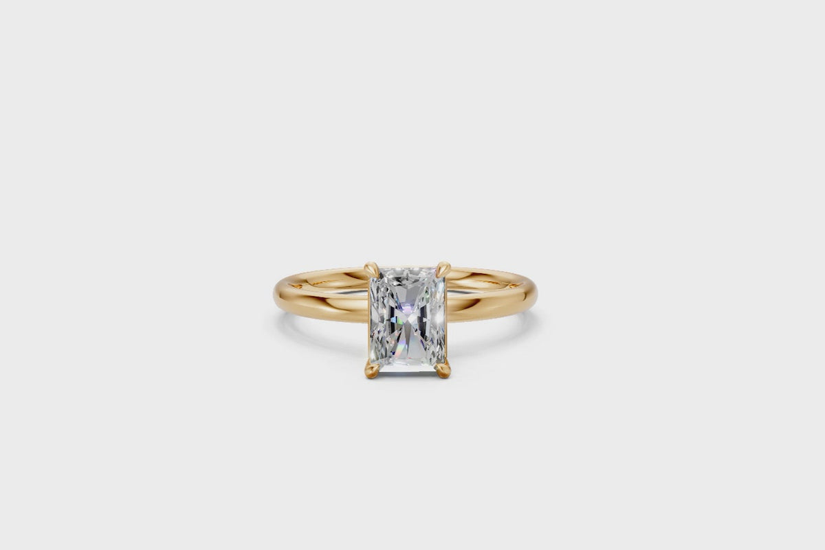 Radiant-Cut Solitaire Ring
