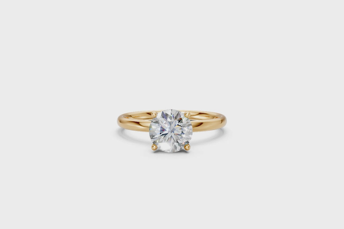 Round-Cut Solitaire Ring