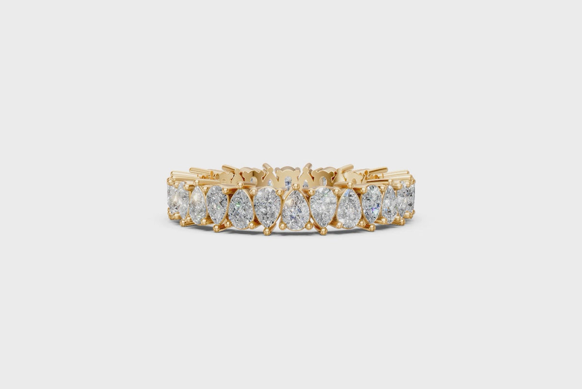 Pear-Cut Diamond Eternity Ring