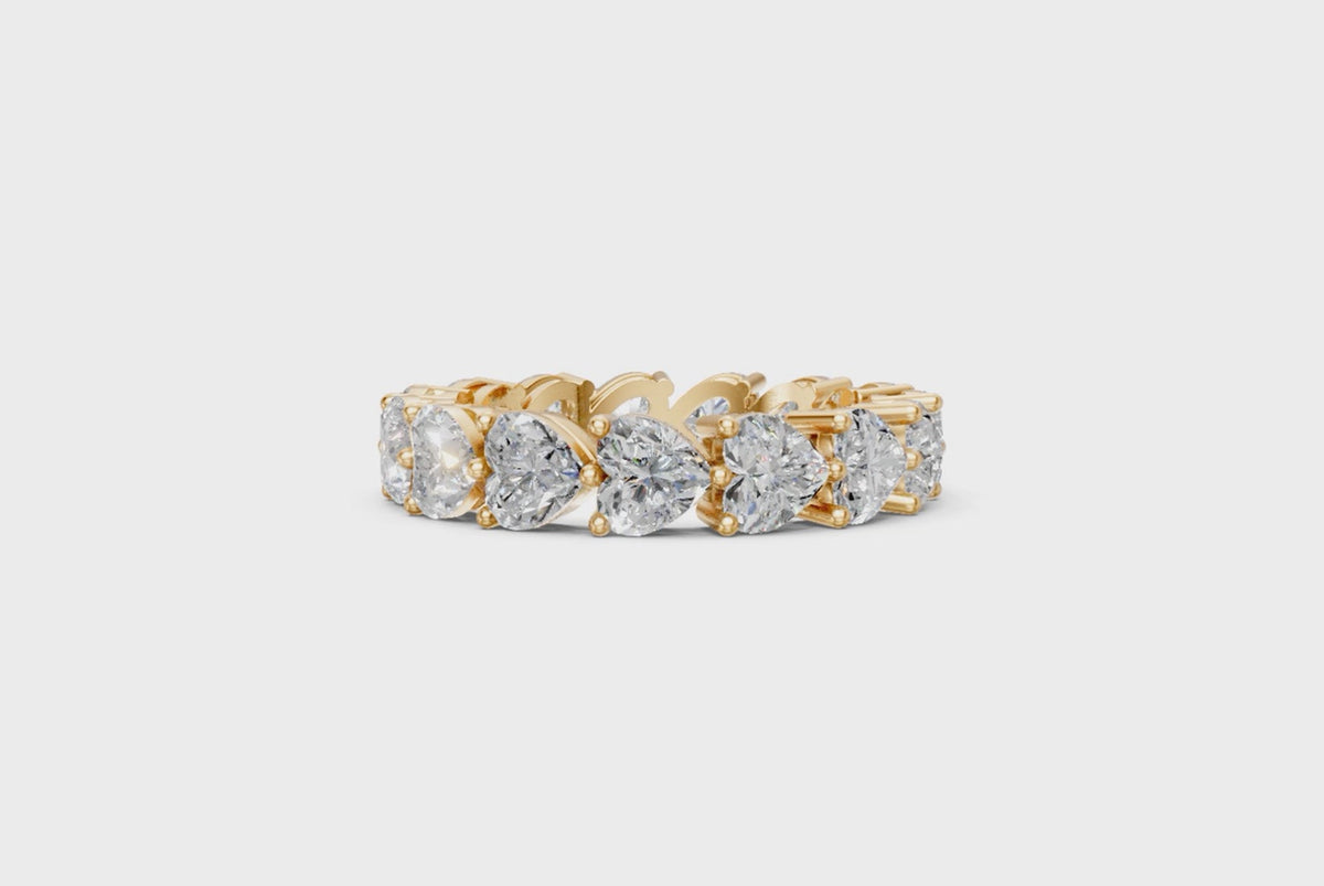 Heart-Shaped Diamond Eternity Ring