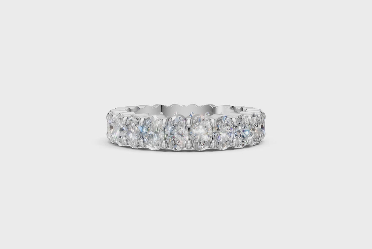 Oval-Cut Diamond Eternity Ring